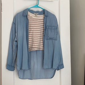 Chambray Button Up Shirt